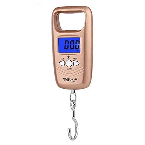 DZX Báscula electrónica Travel Mini LCD Báscula Digital para Equipaje Gancho para Colgar Balance de Peso Estuche para Equipaje Báscula para Colgar Báscula Digital portátil Báscula electrónica 50Kg 11