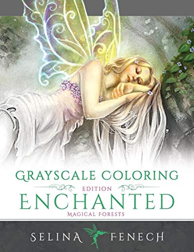 Enchanted Magical Forests - Grayscale Coloring Edition: 3 (Grayscale Coloring Books by Selina)