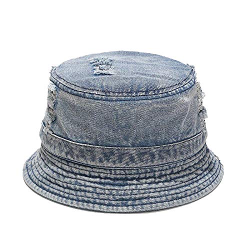 Estilo Coreano Nuevo Sombrero de Lavabo para Mujer Ins Lavado Crudo Sombrero Hip-Hop Sombrero para el Sol Sombrero de Mezclilla Costura otoño cálido, A