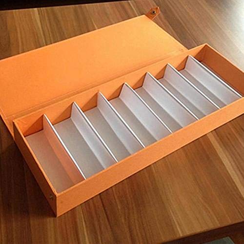 Estuche de almacenamiento para gafas de sol de 8 rejillas, caja de vidrio para anteojos de alta capacidad, caja de almacenamiento de viaje para herramientas ordenadas, Estados Unidos, naranja