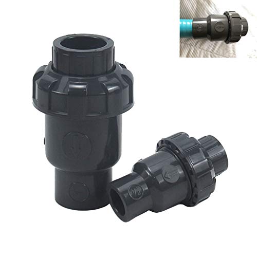 Fa 1pcs 20 25 32 40 50 Mm Válvula De Retención, Accesorios De Tubería De PVC Piezas Del Sistema De Plomería Conector De Tubo De Agua Tubo De Agua No Retorno Valor UPVC De Retorno ( Size : Inner 75mm )