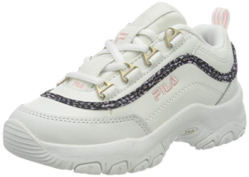 FILA Strada A kids zapatilla Unisex niños, blanco (White/Coral Blush), 28 EU