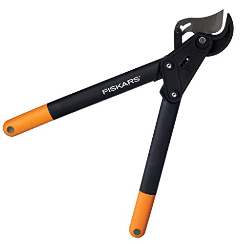 Fiskars Podaderas PowerStep L85, Acero de precisión templado, 57 cm, Negro/Naranja, 1000585