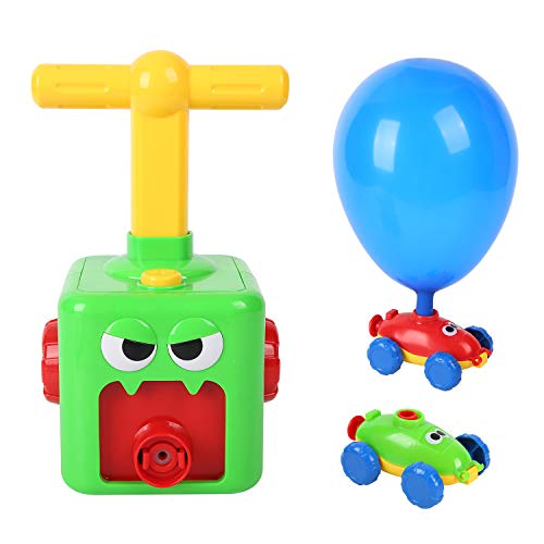 FORMIZON Juguete Lanzador Globos, Juguete de Coche con Globo, Juguete de Coche de Carreras para Juguete Experimento Educación Diversión Ciencia Coche Bebé Juguetes Regalo