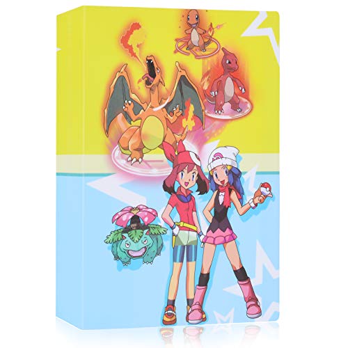 Funmo Álbum de Pokemon, 30 páginas-120 Tarjetas Individuales o 120 Tarjetas Dobles, La Mejor protección Pokemon Cartas Álbum, Carpeta Cartas Pokemon (niña)