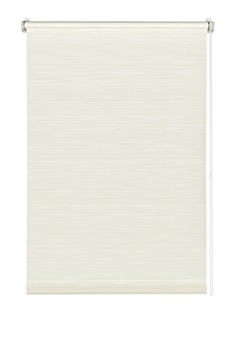 Gardinia 33166 Easyfix - Estor enrollable (75 x 150 cm fijación sin tornillos), blanco y beige