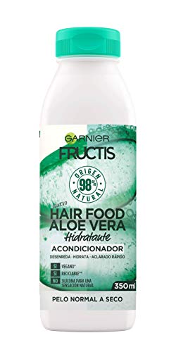 GARNIER Fructis Hair Food Acondicionador de Aloe Vera Hidratante para Pelo Normal a Seco - 350 ml
