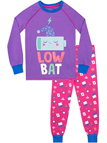 Harry Bear Pijamas para niñas Recargando Ajuste Ceñido Morado 7-8 Años