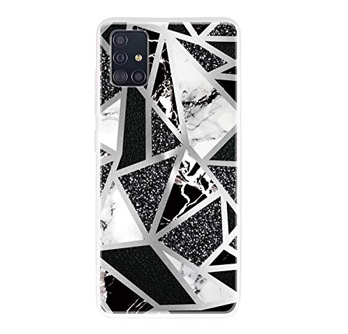 HiCASE Pro Funda Marmol par Samsung Galaxy A51 Funda Brillante Mármol Silicona Flexible Bumper Teléfono Caso Carcasa Suave TPU Mate Ultrafina Elegante Case Cover