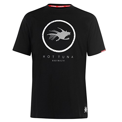 Hot Tuna - Camiseta para hombre Nero Crcl Logo XL