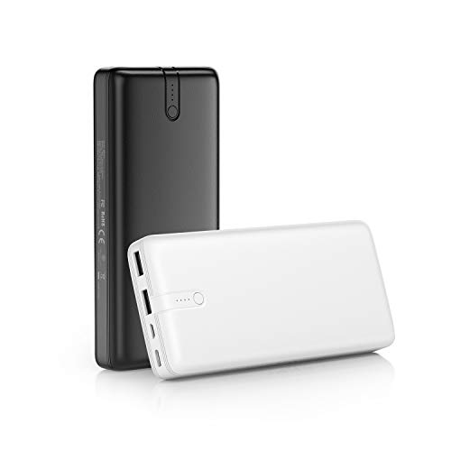 IEsafy 2 Piezas 20000mAh Batería Externa movil Ultra-Compacto Cargador Portátil con USC C & Micro Entrada Y 2 USB Salidas Power Bank para Xiaomi, Redmi, Samsung, Huawei, etc