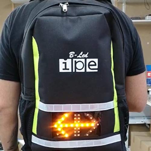 IPE Mochila con Luces led B-LED M Mod.5 Intermitentes y luz de posicion Dia/Noche Pofesional