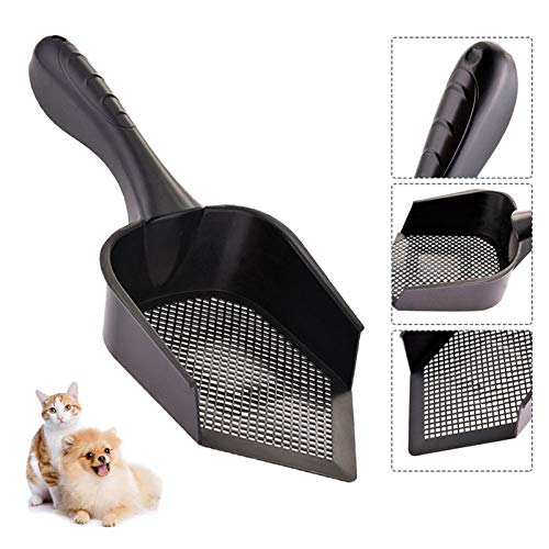 Kaiyashengled Palas para la Arena de los Gatos Pala de Arena para Gatos Puntiaguda Pala de Arena para Gatos de PVC Durable portátil Plástico Práctico Limpieza de Interiores Mascota