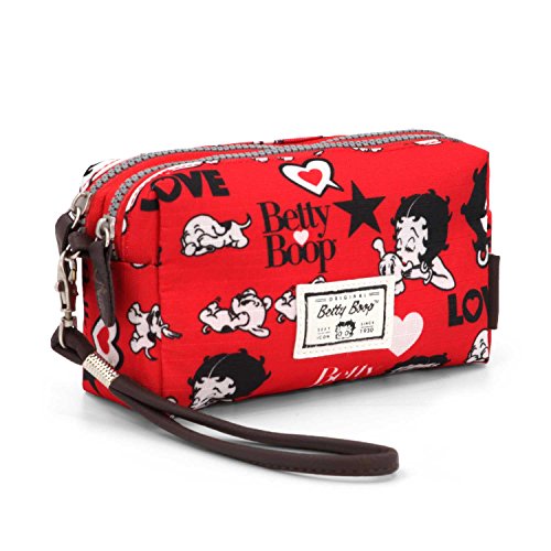 Karactermania Betty Boop Rouge Bolsas de Aseo, 19 cm, Rojo