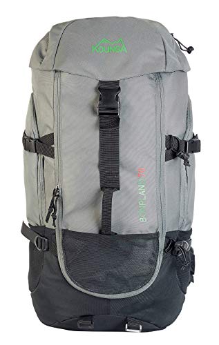 Kounga Bonpland Mochila, Adultos Unisex, Gris, 70L