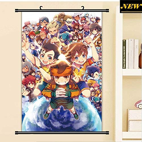 KWELJW Inazuma Eleven Anime Poster De Personaje Pinturas Colgantes Wall Art Fabric Poster 40 X 60 CM B