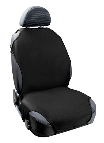 Lampa 54997 - Funda para Asiento Delantero de Camiseta, de poliéster, Color Negro