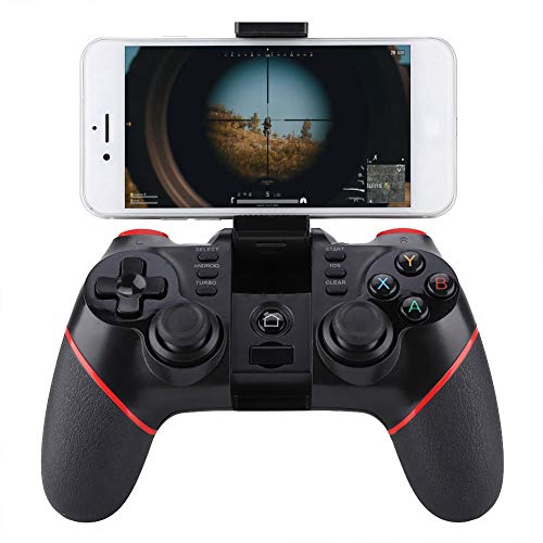 Lazmin Joystick móvil para Juegos, Controlador inalámbrico para Juegos Gamepad para Android/iOS Smartphone con Soporte para Videojuegos de teléfonos móviles