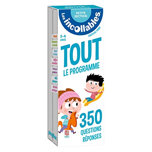 Les incollables - Tout le programme de la petite section - 3/4 ans: 350 questions réponses pour réviser en 2 éventails