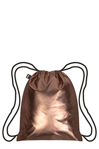 LOQI METALLIC Matt Rose Gold Rucksack Mochila tipo casual, 49 cm, 10 liters, Dorado (Matt Gold)