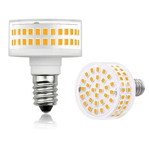 Luxvista Bombilla E14 Maíz LED Regulable 5.5W Forma de Hongo, Redonda Cilindro Lámpara Base Pequeña Rosca, Iluminación Ángulo 360° para Lámpara de araña, Ventilador de Techo (Blanco Cálido 3000K)