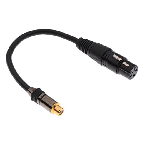 MagiDeal Cable de Micrófono de Adaptador de Loto De 3,5 Mm Hembra A XLR Spliter