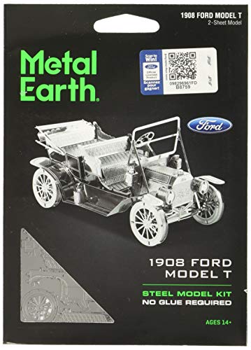 Metal Earth- Coche Clásico Ford T 1908, Color plateado (Fascinations MMS051) , color/modelo surtido