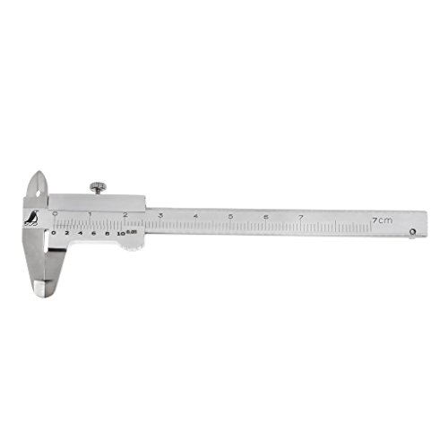 Mini calibrador Vernier 0-70 mm calibre bolsillo acero inoxidable endurecido máquina métrica