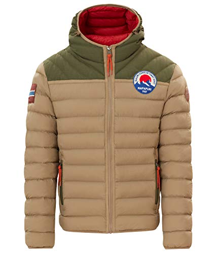 Napapijri Articage Jacke Chaqueta, Beige (Dark Beige Nb8), Medium para Hombre