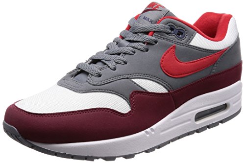 Nike Air MAX 1, Zapatillas Hombre, Rojo Rot Grau Rot Grau, 42 EU