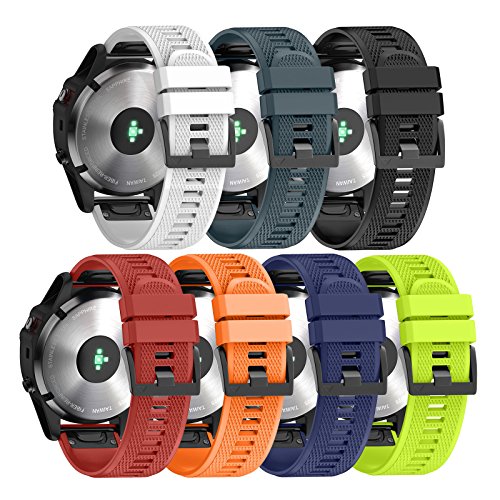 NotoCity Correa Garmin Fenix 5, Silicona Reemplazo Correa para Garmin Fenix 6/Fenix 6 Pro/Fenix 5/Fenix 5 Plus/Forerunner 935/945,Easy-Fit,no Adapta a Fenix 5X, 5s