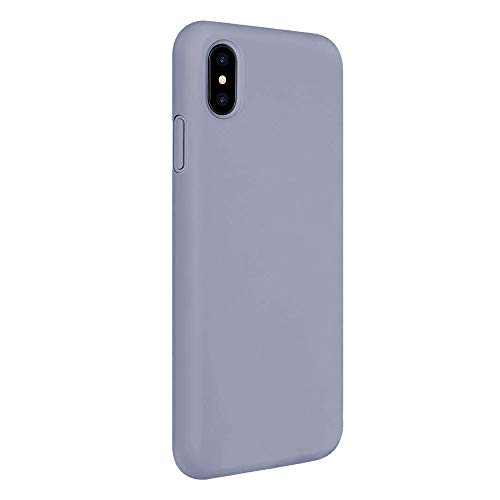 Oihxse Mate Líquido de Silicona Gel Funda - Compatible con Samsung Galaxy S8 Ultra Fina Suave Protección Carcasa Microfibra Suave Cojín Anti-rasguños Teléfono Caso Bumper (Gris)