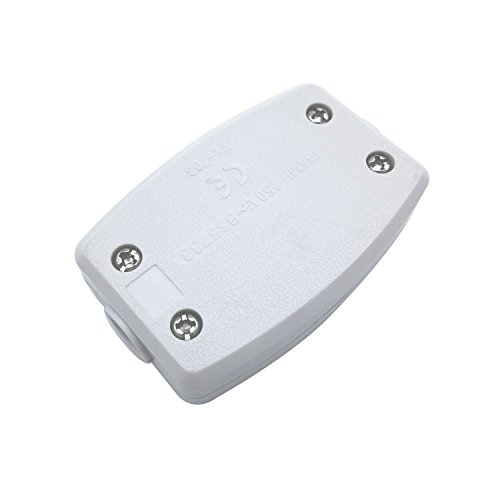 Paquete de 2 Unidades Derivación Eléctrica 3 Terminal Conector De Línea Caja de Conexiones Eléctricas para Encender el Conector de Cable LED Mecánico de Control Eléctrico Blanco