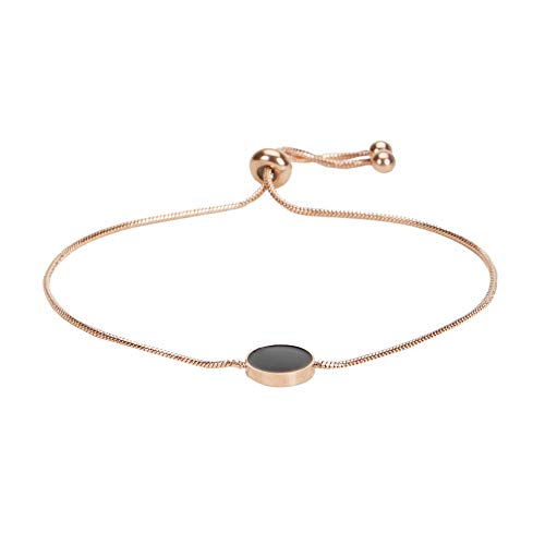 Parfois - Pulsera Ajustable De Acero Acabado Oro Rosa - Mujeres - Tallas Única - Dorado