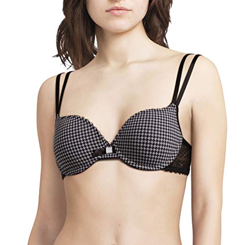 Passionata Lovely Passio Sujetador para Camiseta, Negro (Pied De Poule 7w), 90B (Talla del Fabricante: 75B) para Mujer