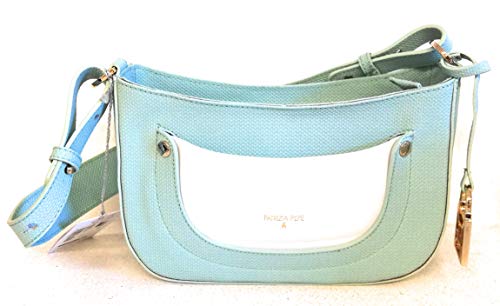 PATRIZIA PEPE Bolso de hombro piel mujer 2v6899 pure water/white med. 26 x 18 cm.