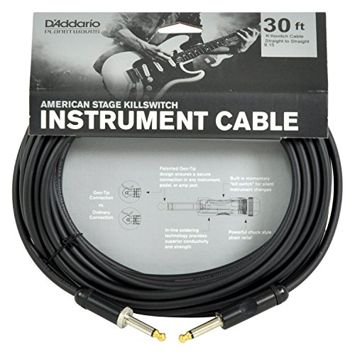 Planet Waves PW-AMSK-10 3 m American interruptor de mando de hombre muerto plataformas de tramos de Cable de instrumentos