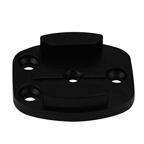 Plano Surface Base, Trípode Soporte Cámara Deportiva Aleación de Aluminio Utensilio Adaptador Durable Maciza Accesorios Quick Release Soporte Hebilla Min Inoxidable para GOPRO - Negro, Free Size