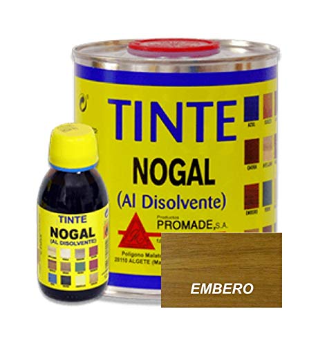 Promade - Tinte al disolvente para teñir la madera. Tonos de madera y colores vivos y modernos (375 ml, Embero)