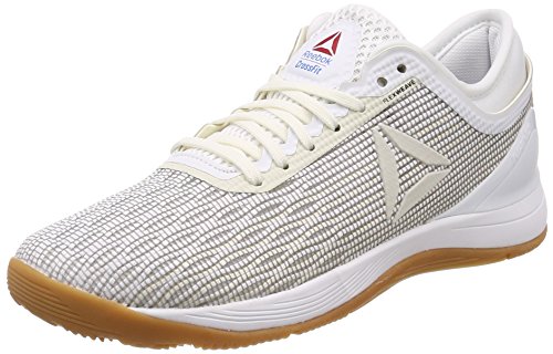 Reebok R Crossfit Nano 8.0, Zapatillas de Deporte Mujer, Blanco (White/Classic White/Excellent Red/Blue/Gum White/Classic White/Excellent Red/Blue/Gum), 40 EU