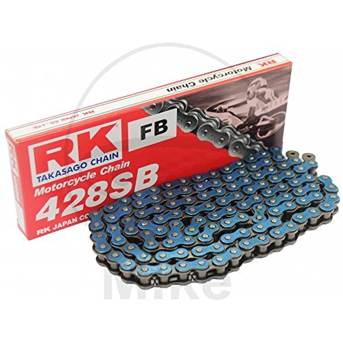 RK Racing 428-132 - Cadena para moto, color azul