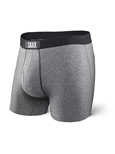 SAXX Underwear Co. Calzoncillos Boxer Calzoncillos Ultra Boxer con Ropa Interior de Soporte Fly and Builtin Ballpark Pouch X-Small Sal y Pimienta