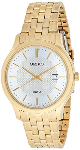 Seiko Reloj Analógico para Hombre de Cuarzo con Correa en Acero Inoxidable SUR296P1