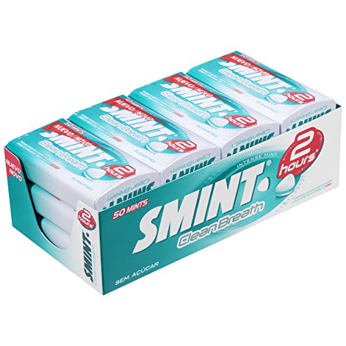 Smint 2H Menta Intensa, Caramelo Comprimido Sin Azúcar - 12 unidades de 35 gr. (Total 420 gr.)