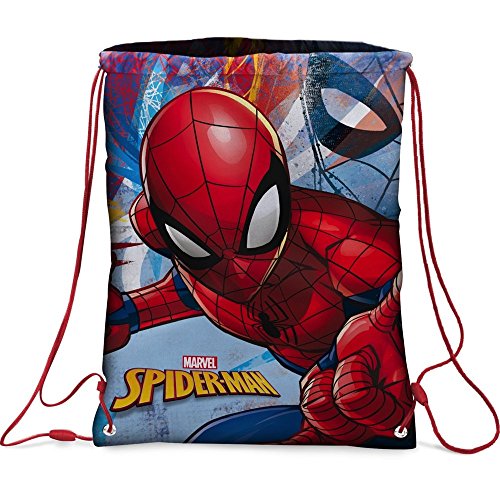 Star Marvel Spiderman Mochilas impresas a ambos lados, tamaño: 32,5 x 43 cm.