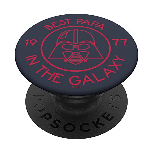 Star Wars Darth Vader Father's Day Best Papa In The Galaxy PopSockets Agarre y Soporte para Teléfonos y Tabletas