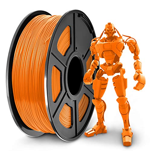 SUNLU PLA+ Filament 1.75mm for 3D Printer & 3D Pens, 1KG (2.2LBS) PLA+ 3D Printer Filament Tolerance Accuracy +/- 0.02 mm, Orange