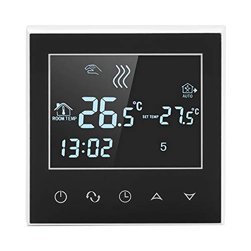 Termostato Digital inalámbrico con Pantalla táctil LCD Grande Función de calibración automática Control de teléfono móvil Seguro y confiable de Usar