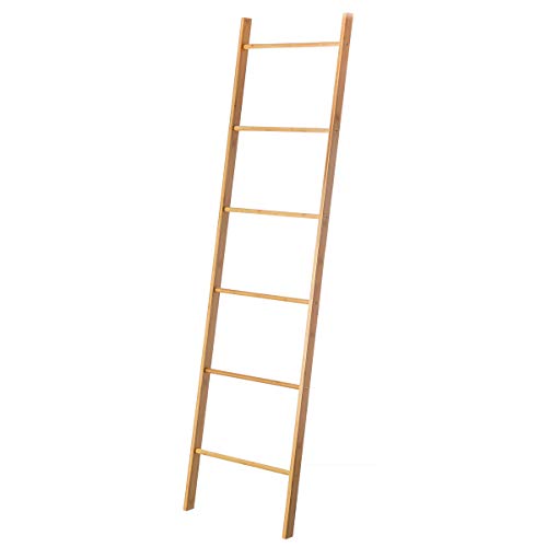 Toallero Escalera nórdico marrón de bambú para Cuarto de baño Basic - LOLAhome