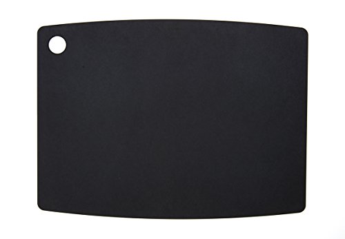 Topgourmet EP11813BK - Tabla de Cortar de Madera comprimida, 45 x 32,5 cm, Color Negro